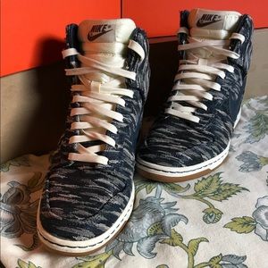 Nike Dunk Sky Hi Armory Navy Premium Wedge Shoes